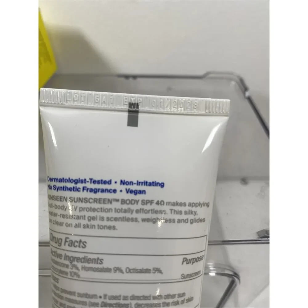 Supergoop! Unseen Sunscreen Body SPF 40 3.4 oz 1/28 Sealed